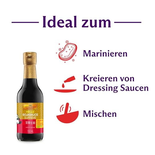 Lee Kum Kee Helle Sojasauce Premium – Würzsauce auf Sojabasis – 1 x 150 ml