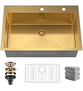 Kitchen Sinks 33x19 inch Workstation Undermount Sink Stainless