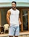 Cotrasen Mens Casual Tank Tops Ribbed Knit Sleeveless Shirt Lightweight Tee Summer Muscle T-Shirts White L