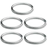 316 Stainless Steel Key Ring Key Chain Marine Grade Keychain Split Ring Connector (30MMX5)