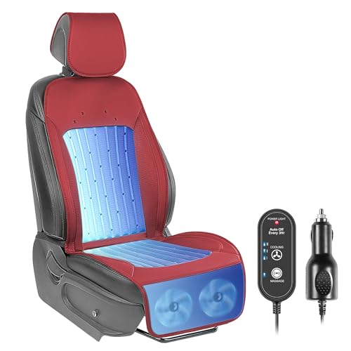 Paffenery 2025 Upgraded Cooling Car Seat Cover Front Seat, 12V-24V