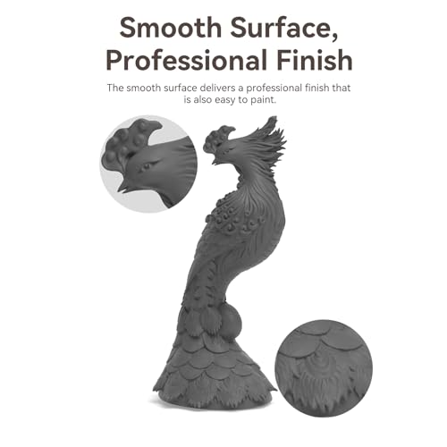 Image of Creality 3D Printer Filament PLA 1.75mm, Creality Official Hyper PLA Filament,4Pcs 2.2 lb /1 kg, 600 mm /s Designed for High-Speed 3D Printing (Gray*4)