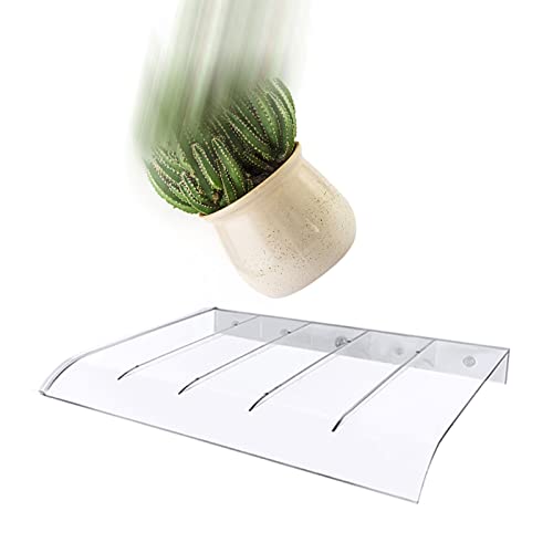 Auvent de porte d'entrée invisible transparent en polycarbonate de 3mm