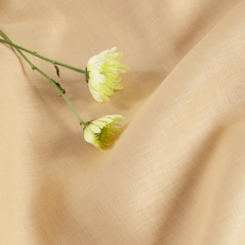 Solino Home Linen Table Runner 90 Inches Long - 100% Pure Linen Peach Table Runner 14 x 90 Inch for Summer - Fete - Thumbnail 5