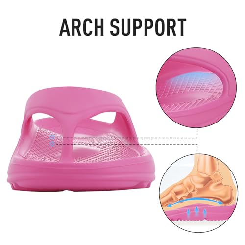 Image of shevalues Orthopedic Sandals for Women Arch Support Recovery Flip Flops Pillow Soft Summer Beach Shoes