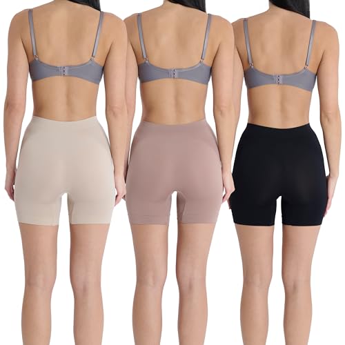 Image of Skinnygirl Women's Mid-Length Seamless Slip Shorts, Multipack