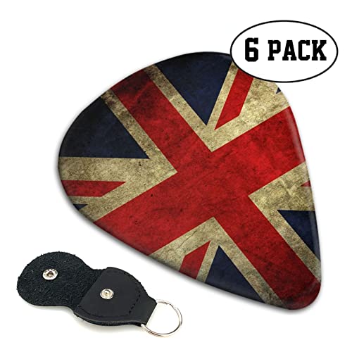 Ensemble de 6 médiators de guitare drapeau britannique pour guitare acoustique, guitare électrique, basse, ukulélé – fin… - Les Beatles, Paul McCartney, John Lennon, RIngo Starr, George Harrison Ensemble de 6 médiators de guitare drapeau britannique pour guitare acoustique, guitare électrique, basse, ukulélé - fin… – Image 3