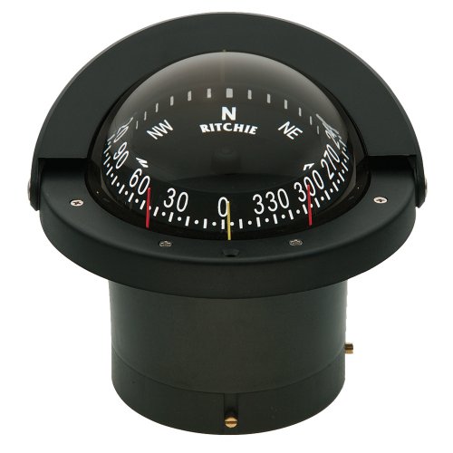 Brújula Ritchie FN-203 Navigator Flush Mount negra miniatura 1
