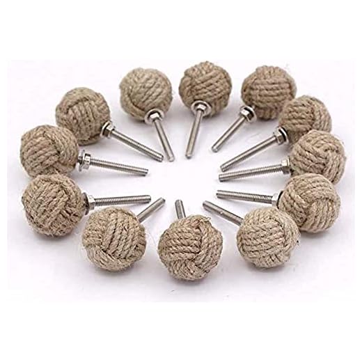 Rustic Jute Rope Drawer Knobs