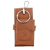 retsamradassaT Anime Fairy Cosplay Tail Lucy Heartfilia PU Leather Keychain Key Chain Ring Holder Bag Pocket Case, Standard, Brown