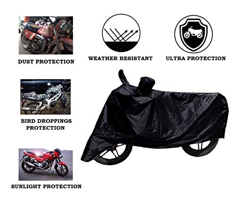 Image of Auto Hub 100% Waterproof Black Bike Body Cover for Yamaha Ray Z