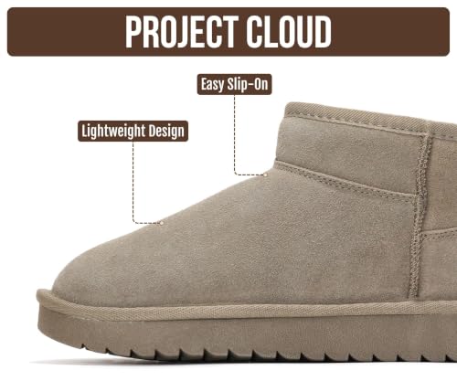 Image of Project Cloud Genuine Leather Ankle Boots for Women - Water Resistant with Memory Foam Insole Winter Boots - Trending Shoes & Comfortable Women's Ankle Boots (Hippy)