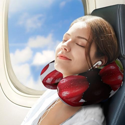 Almohada de viaje de espuma viscoelástica en forma de U miniatura 3