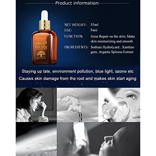 Disaar Beauty Argan Oil Facial Serum Hyaluronic Acid Repairing Anti-Aging Anti-Wrinkle Anti Freckle 55Ml/1.94Fl.Oz thumb #1