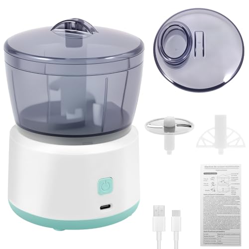 Electric Garlic Chopper Compact Mini Veggie Chopper 800mAh Rechargeable Mini Electric Food Processor 15W Efficient Grinder Removable Garlic Masher for Home