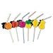 Royal Assorted Paper Fruit Straw, Package of 144