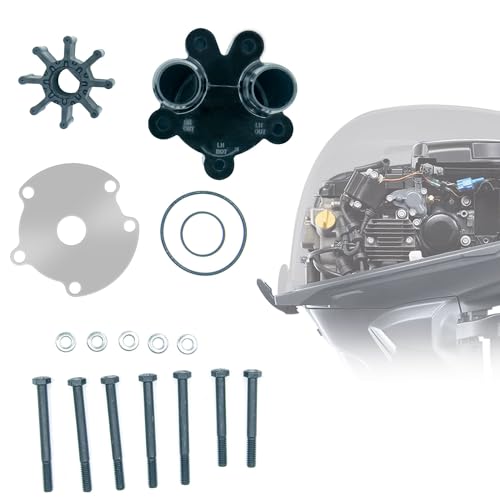 Image of Compatible with Mercury Mariner Mercruiser OEM Bravo Water Pump Housing & Impeller Repair Kit 46-807151A14 46-807151A7 18-3150