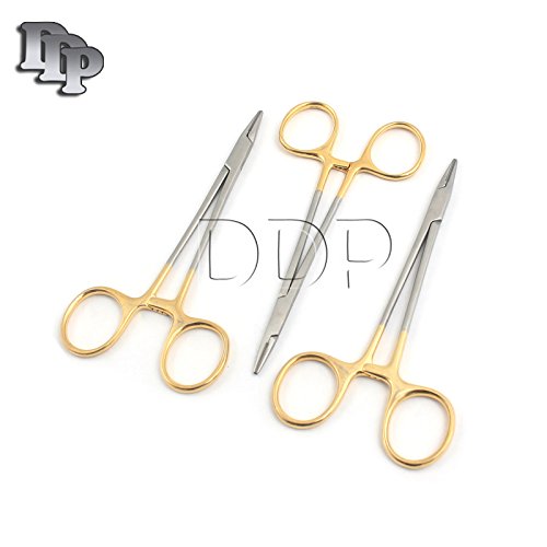DDP Set of 3 T/C Premium Grade Mayo HEGAR Needle Holder 5
