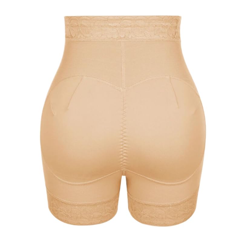 Mujer Bragas con Relleno - Entrenador De Cintura Culo Falso Realzador De Cadera Sexy Control De Barriga Bordado De Encaje Cintura Alta Lencería De Color Sólido De Gran Tamaño