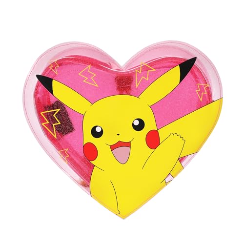 Bioworld Pokemon Pikachu 10.5 Heart-Shaped Clear Pink Backpack