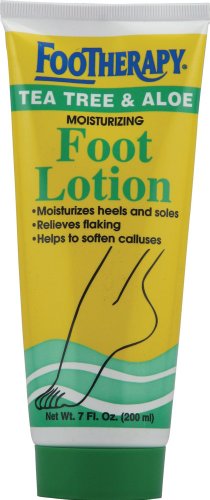 FooTherapy Foot Lotion, Tea Tree & Aloe, 7 Ounce