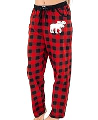 Moose Plaid Womens Pajama Pant