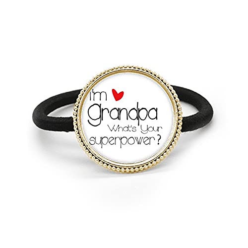 Corbata de pelo de metal con frase de orgullo familiar y diadema cómoda