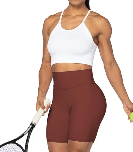 Image of Sunzel No Front Seam High Waist Biker Shorts for Women, Squat Proof Yoga Workout Gym Bike Shorts | 3, 5 Or 8-Inch Inseam, High Waisted, Tummy Control, No Front Seam, Buttery Soft, Compression Fit, Squat Proof