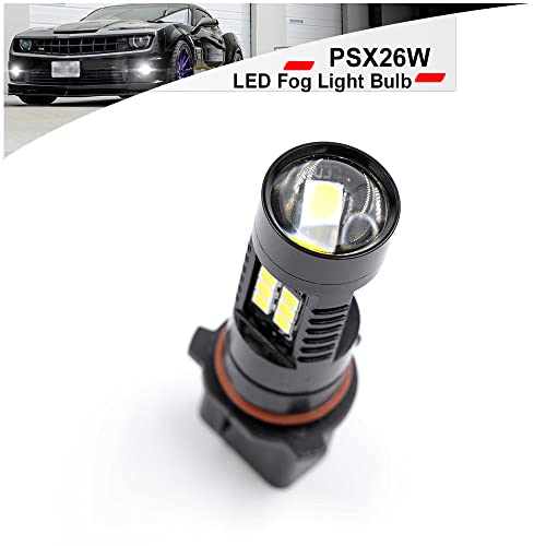 Nslumo Psx26W Led Fog Light Bulbs For 2015-2020 Chevy Tahoe Suburban 1500 Super Bright 6500K Xenon White 12278 H28W Canbus Led Fog Driving Lamp Bulb Assembly #TOP2