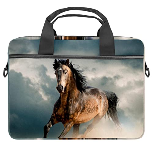 Sacoche bandoulière ordinateur portable 13-14 pouces contre les rayures bleu