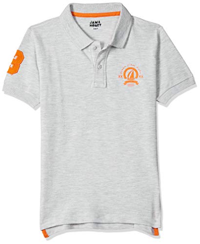 Image of Amazon Brand - Jam & Honey T Shirts for Boys | Regular Fit Solid Print Boys Polo | 100% Cotton Half Sleeves Boys Tshirt