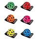Lxing Elastischer Gummiball mit Clip, 6 Farben Set, Spielzeugball mit Noppen