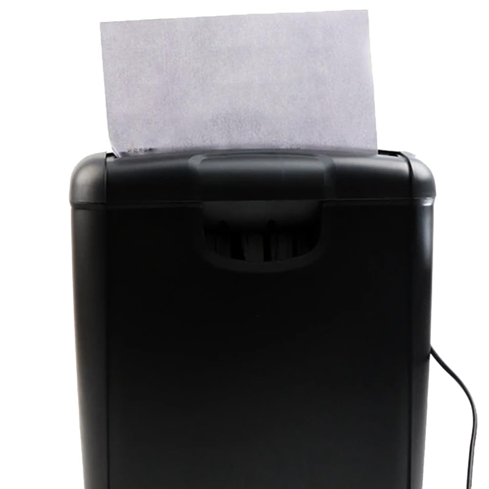 Bakaji Distruggi Documenti Elettrico Trita Carte Portatile Salvaspazio Distruggidocumenti per Fogli Carta A4 con Contenitore di Raccolta 10 Lt