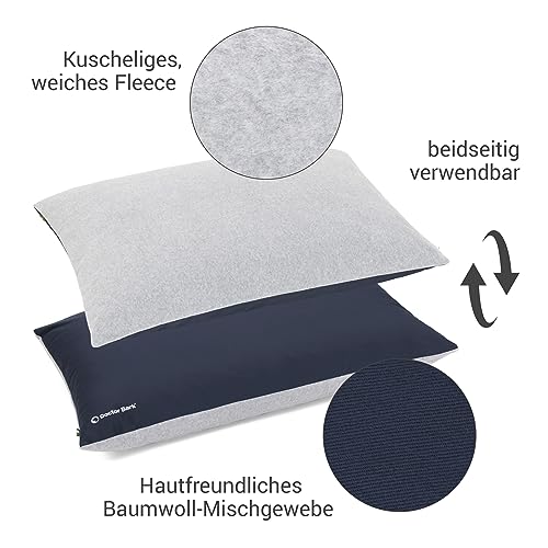 Doctor Bark Country Kissen Cover - Überzug Für Country Hundekissen L - Flauschige Fleece-Liegefläche - Waschbar - GreenLabel (Cover - L, Königsblau)