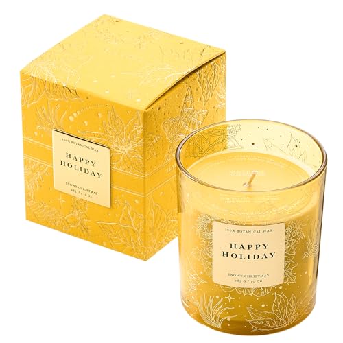 M&SENSE Duftkerze Weihnachten Weiße Weihnachten|Natürliche Sojawachs...