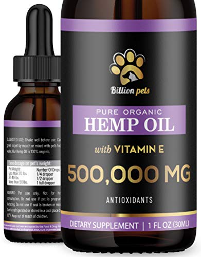 Billion Pets - Hemp Oil for Dogs and Cats - Pain and Inflammation - Stress and Anxiety Relief - Hip and Joint Health - Organic Calming Aid Drops Billion Pets - Hemp Oil for Dogs and Cats - Pain and Inflammation - Stress and Anxiety Relief - Hip and Joint Health - Organic Calming Aid Drops