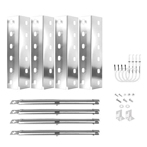 GriHero Grill Ersatzteile mit 4 Stück Brennerabdeckung Gasgrill 4 Stück Universal-Brenner 31 Bis 45 cm 4 Stück für Enders Chicago 3 Enders Boston Pro 3k/6 Kr Turbo Enders Boston Pro 3k