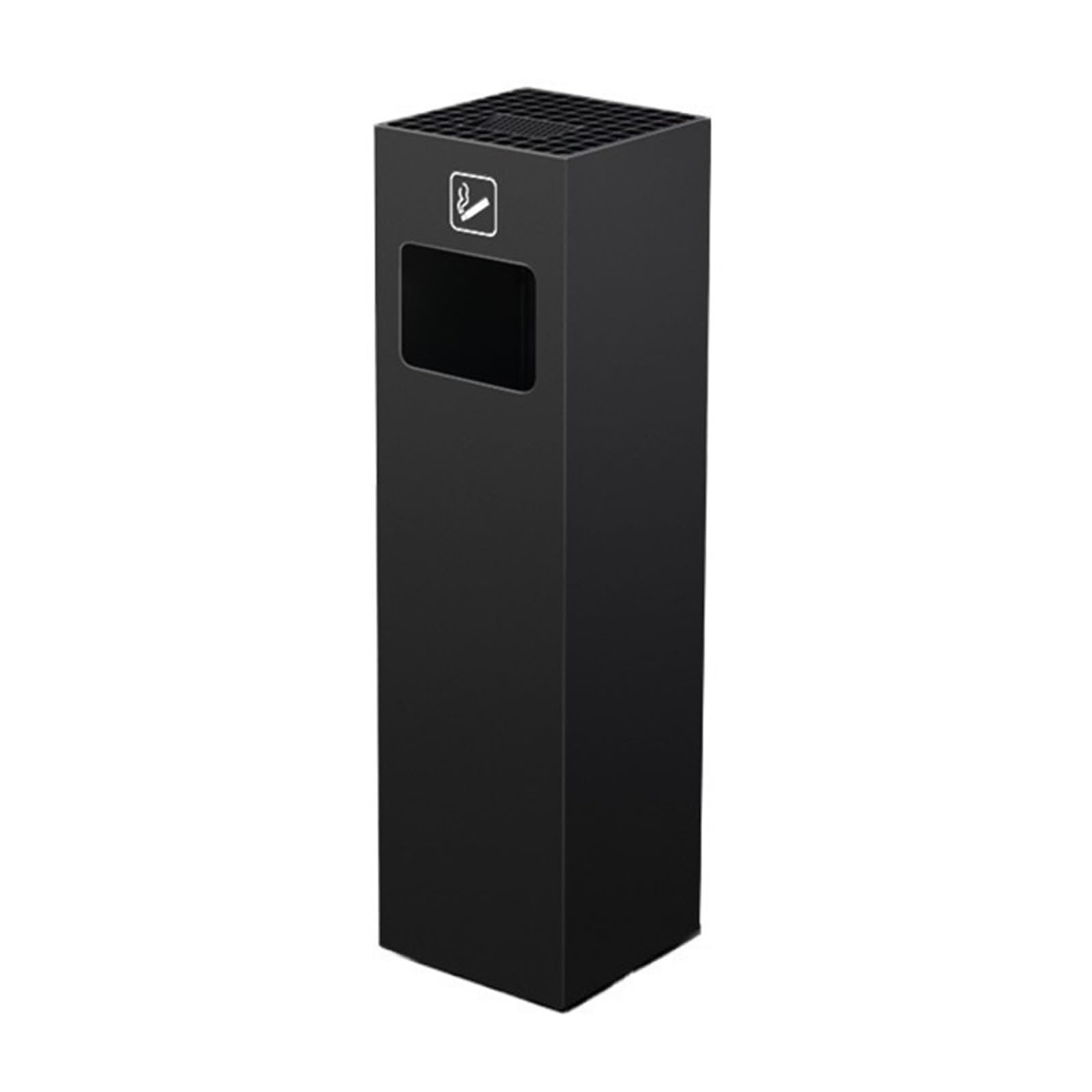 Z4T8M2K6G5 Waste Bin Indoor Outdoor Trash Can, Commercial Garbage Removable Inner Bucket, cans with ashtrays Trash Can(Black)