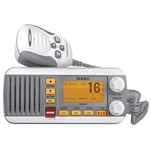 Uniden UM435 Advanced Fixed Mount VHF Marine Radio, All USA/International/Canadian Marine Channels Including New 4-Digit…