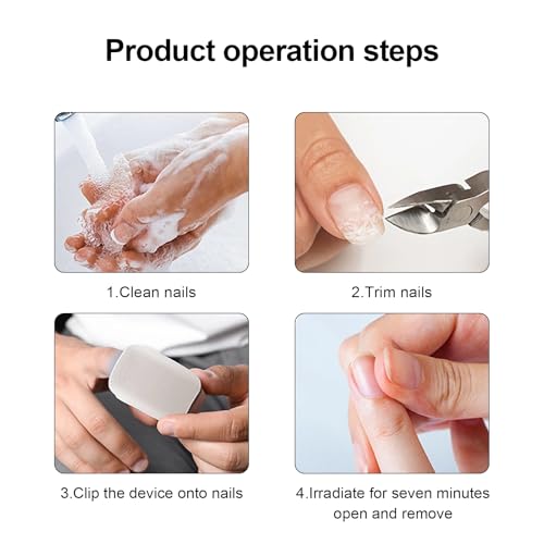 Nagelpflege Gerät, Schnell & Intensiv Nagelpflege, Hochwirksame Lichttherapie zur Nagelreinigung Wiederaufladbares Tragbares Kalte Therapie Nagelreinigungs, Maniküre und Pflegegerät