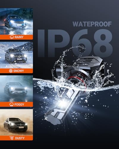 Image of SEALIGHT 9005 /HB3 Fog Lamps 75,000LM for ATVs & Powersports, 2026 Version, 9xBrighteness S7S Series Wireless 9005 Fog Lights 1:1 Real Size 10 Years Lifespan- Pack of 2
