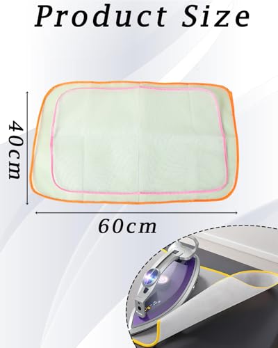 Image of 4pcs Iron Mat, Iron Board for Ironing Clothes, Heat Resistant Ironing Board Covers, Table Cloth Cover for Delicate Garments, for Stable Ironing Surface (Random Color)