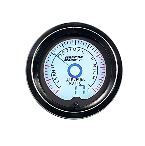 Instrumento modificado para coche, pantalla LCD de 52mm, luz de fondo colorida, tacómetro, medidor de vacío, medidor de temperatura del agua, tabla de relación aire-combustible Cover