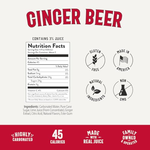 Image of Owen's Premium Non-Alcoholic Sparkling Cocktail and Mocktail Mixer, Drink Mixer for Cocktails, Mocktails, and Party Beverage, 24 Pack of 8.2 fl oz Cans (Ginger Beer)
