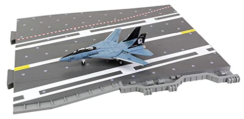 F-14 Tomcat VF-14 Platz Waltersons maquette finie sans montage avec section de porte-avions réaliste