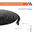 Weather Strip-2 Rolls, 1/2 Inch Wide X 1/4 Inch Thick Foam Seal Tape High Density Weatherstripping Self Adhesive Door Insulation Foam Rubber Seal Strip Total 26 Feet Long(13ft x 2 Rolls)