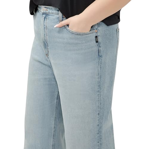 Silver Jeans Co. Women's Plus Size Highly Desirable High Rise Wide Leg Jeans4