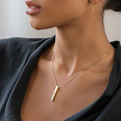 OakLuna-Personalized-Pillar-Bar-Name-Necklace-With-or-Without-Diamond-in-Sterling-Silver-or-Gold-Plating-Yellow-gold-or-White-Gold-Customized-Engraved-Up-to-4-Inscriptions-Pendant-Jewelry-Gift-for-Wom
