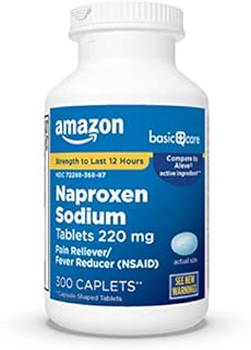 Amazon Basic Care Naproxen Sodium Tablets, 300 Count