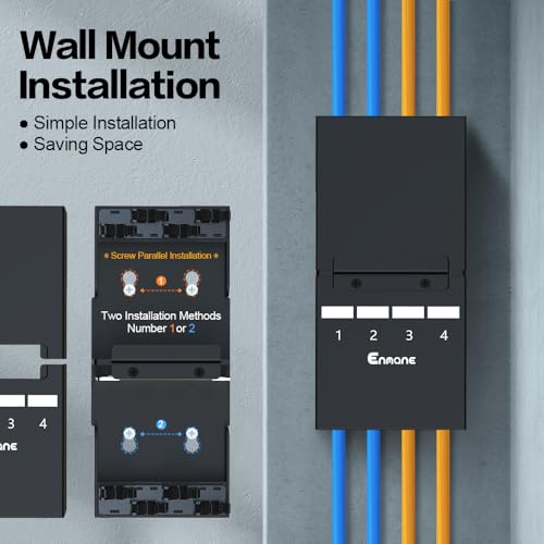 Panneau de brassage Cat6a à structure Keystone robuste de 4 ports - 6